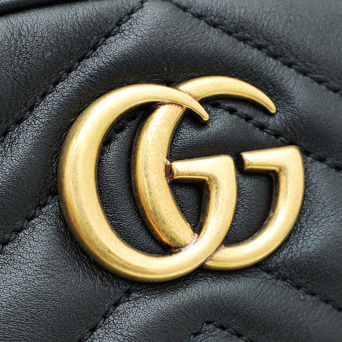 Gucci Black GG Marmont Mini Belt Bag