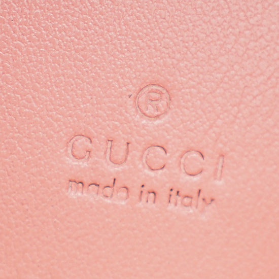 Gucci Pink GG Marmont Mini Bucket Bag