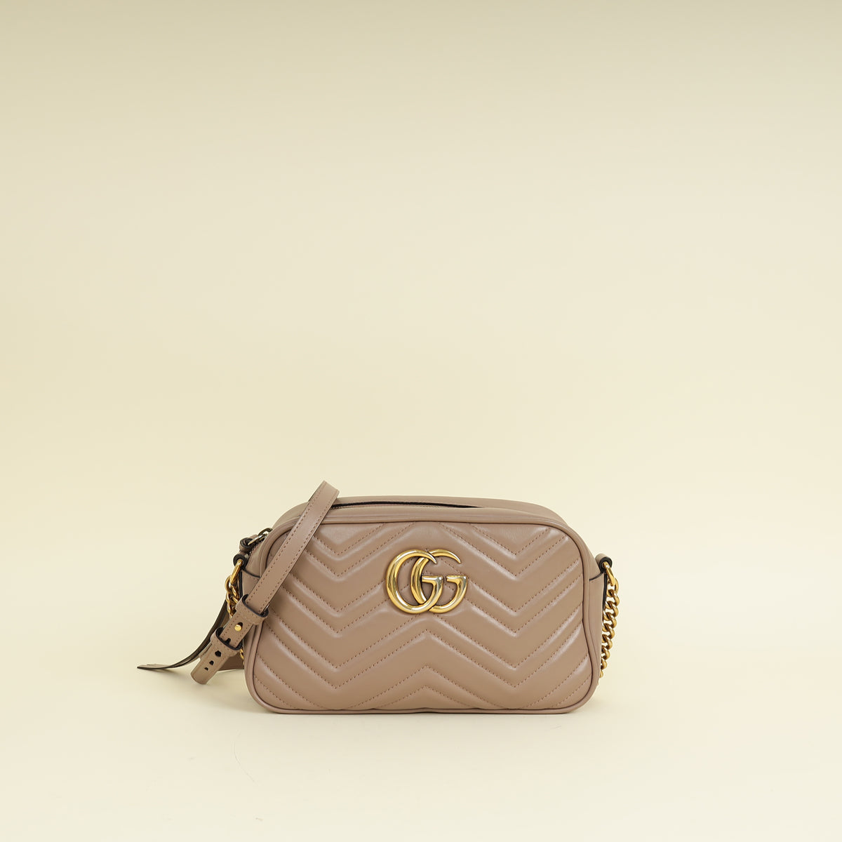 Gucci Rose Porcelaine GG Marmont Camera Small Bag