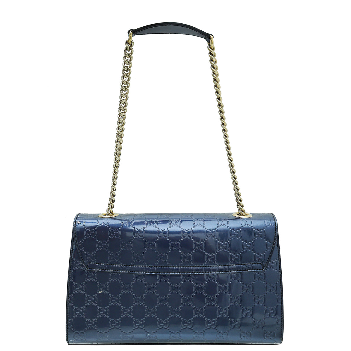 Gucci Blue Violet Shine Guccissima Emily Medium Bag-Gucci-THE CLOSET