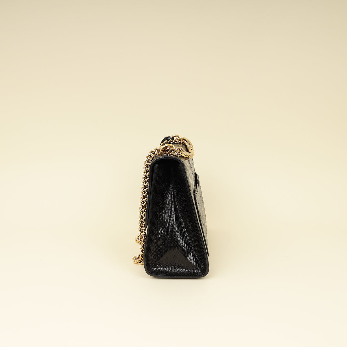 Gucci Black Python Padlock Medium Shoulder Bag-Gucci-THE CLOSET