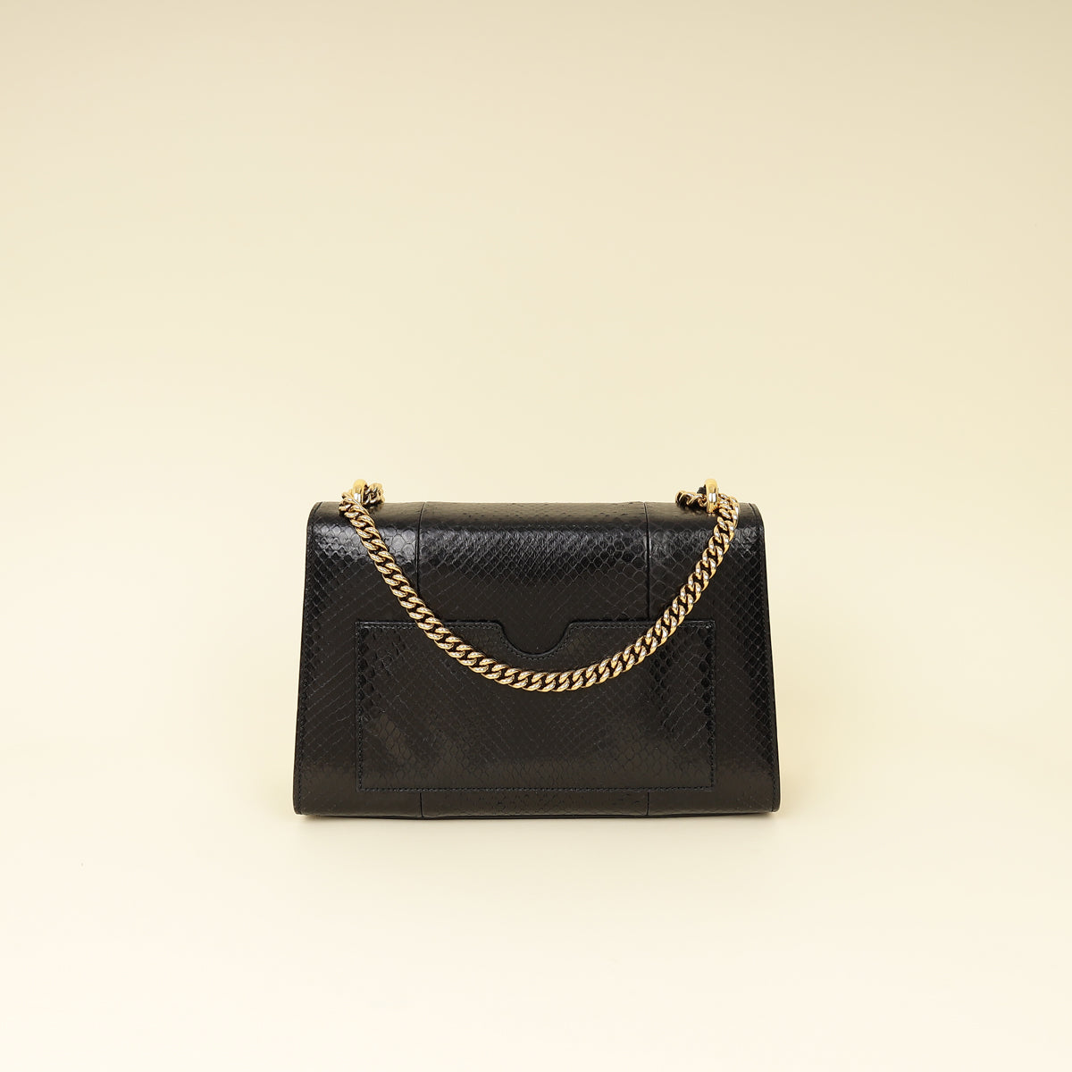 Gucci Black Python Padlock Medium Shoulder Bag-Gucci-THE CLOSET