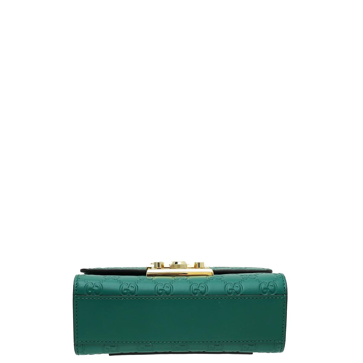 Gucci Green Guccissima Padlock Small Chain Bag