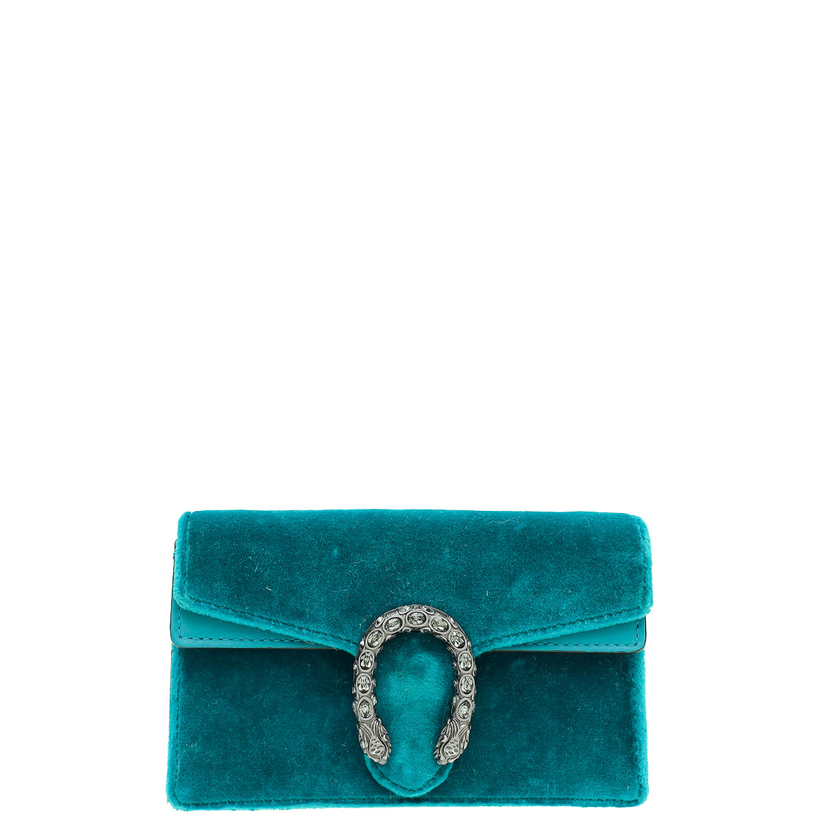 Gucci Turquoise Velvet Dionysus Super Mini Bag-Gucci-THE CLOSET