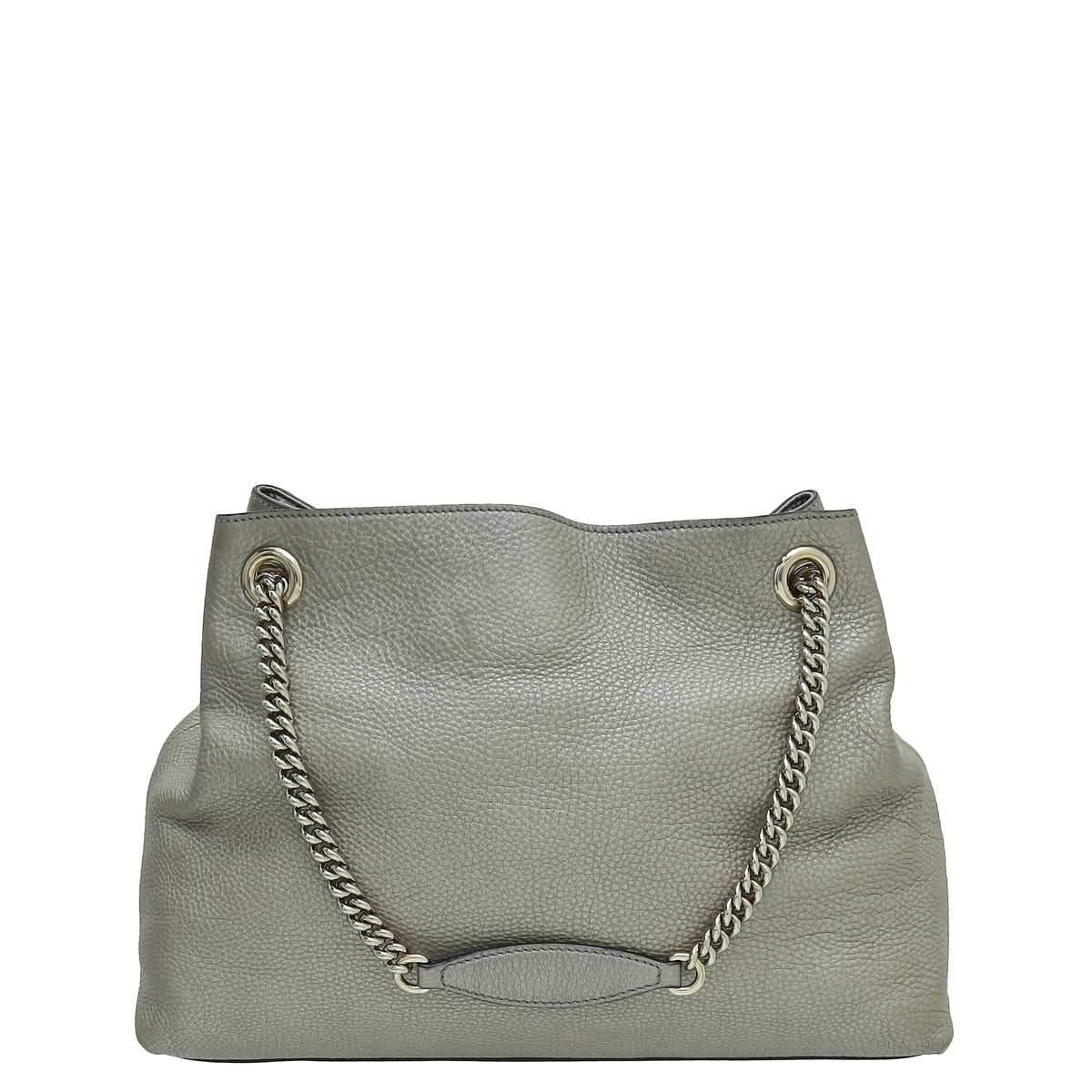 Gucci Metallic Champagne Soho Tassel Tote Medium Bag-Gucci-THE CLOSET