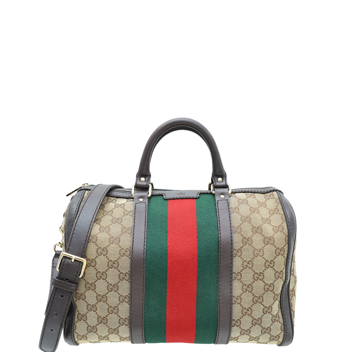 Gucci Bicolor GG Web Joy Boston Medium Bag