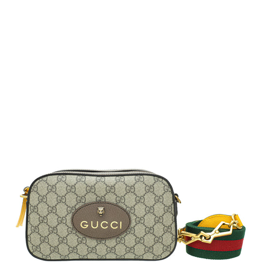 Gucci Tricolor GG Supreme Neo Vintage Camera Bag