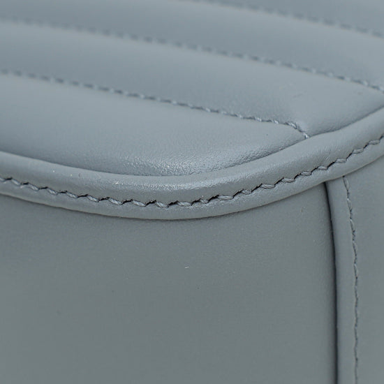 Gucci Grey GG Marmont Mini Top Handle Bag