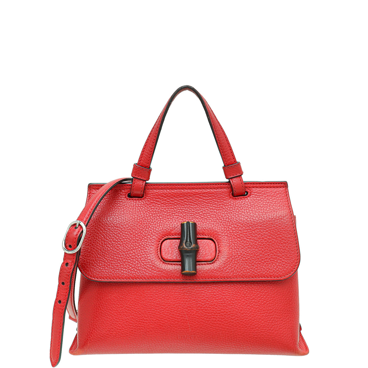 Gucci Red Bamboo Daily Top Handle Small Bag - Main Image