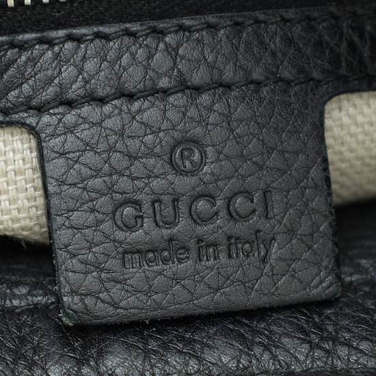 Gucci Black Greenwich Medium Hobo Bag