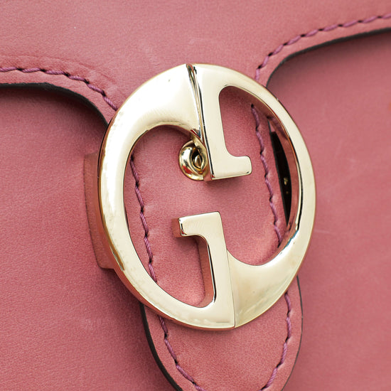 Gucci Mauve 1973 Medium Shoulder Flap Bag