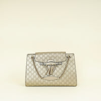 Gucci Champagne Guccissima Large Emily Chain Shoulder Bag