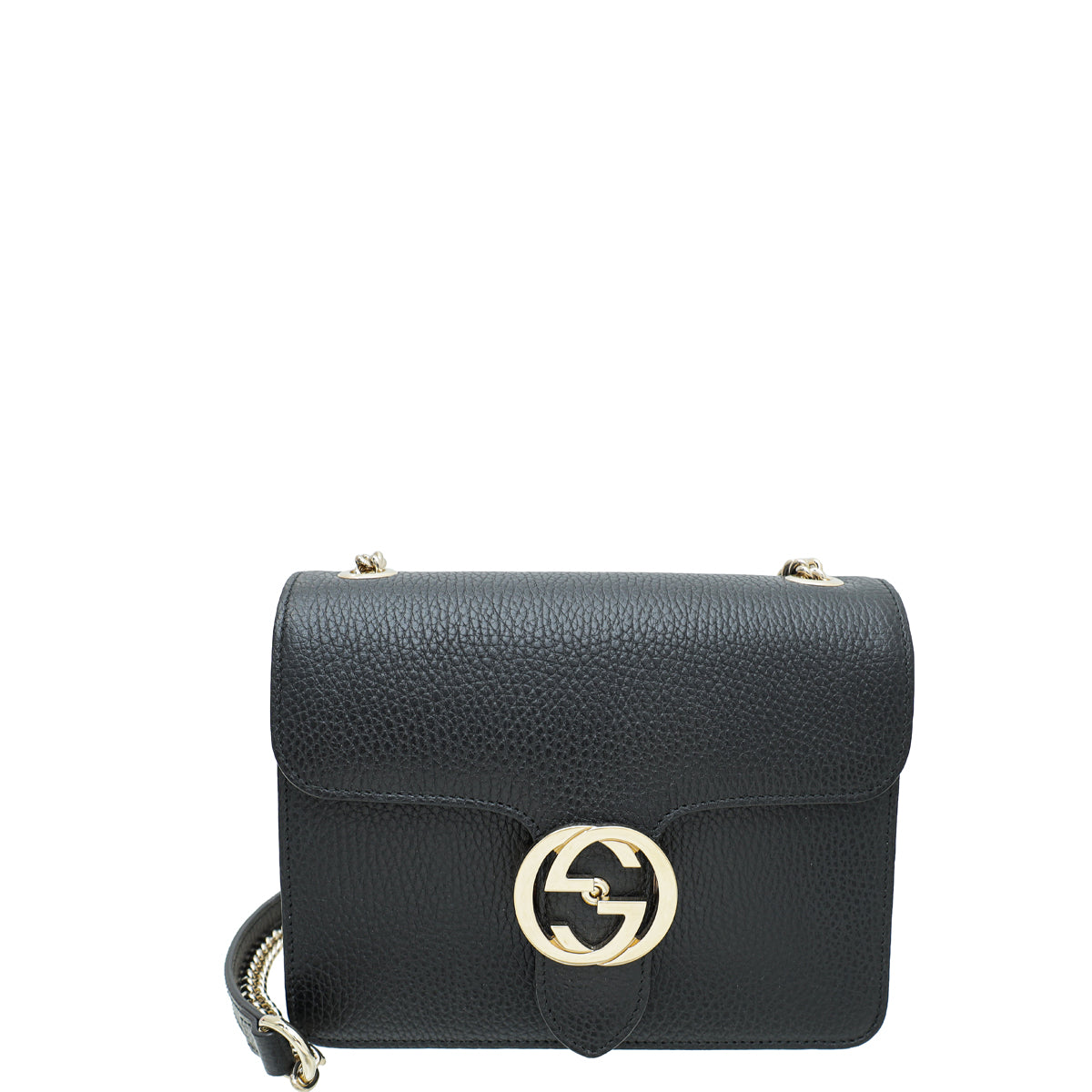 Gucci Black Small Interlocking G Shoulder Bag-Gucci-THE CLOSET