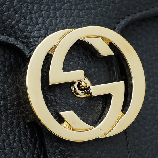 Gucci Black Small Interlocking G Shoulder Bag