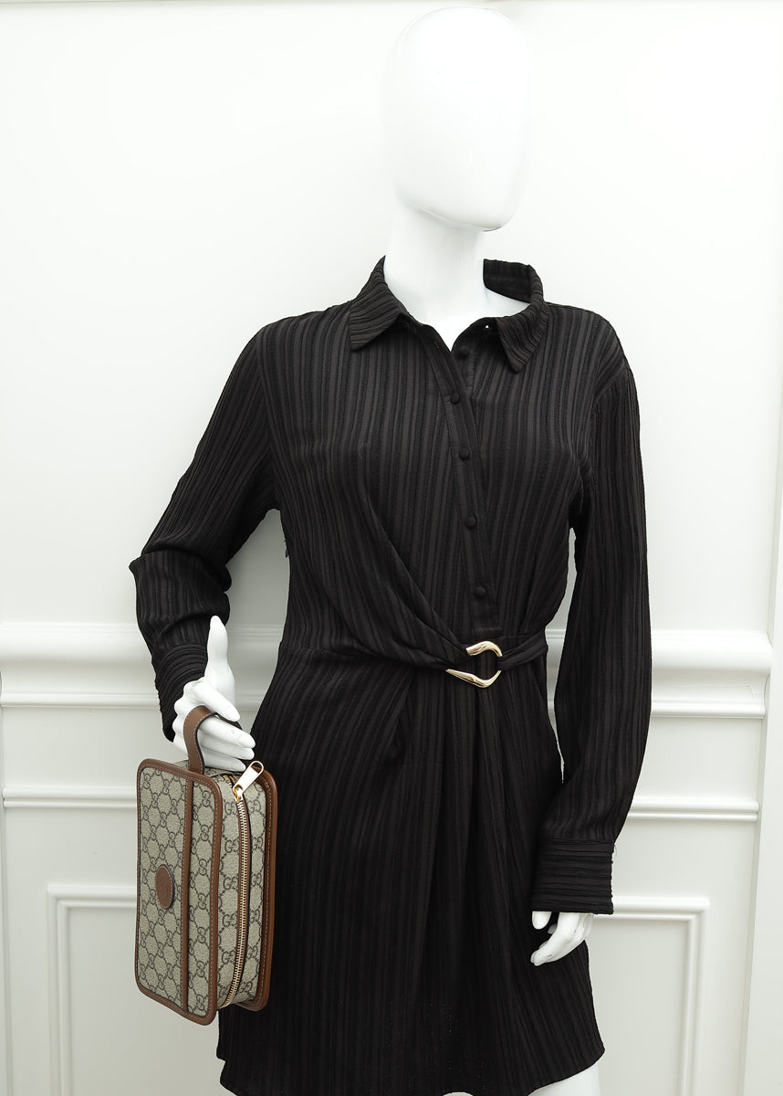 Gucci Bicolor GG Supreme Retro G Travel Pouch-Gucci-THE CLOSET