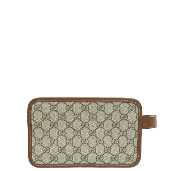 Gucci Bicolor GG Supreme Retro G Travel Pouch-Gucci-THE CLOSET