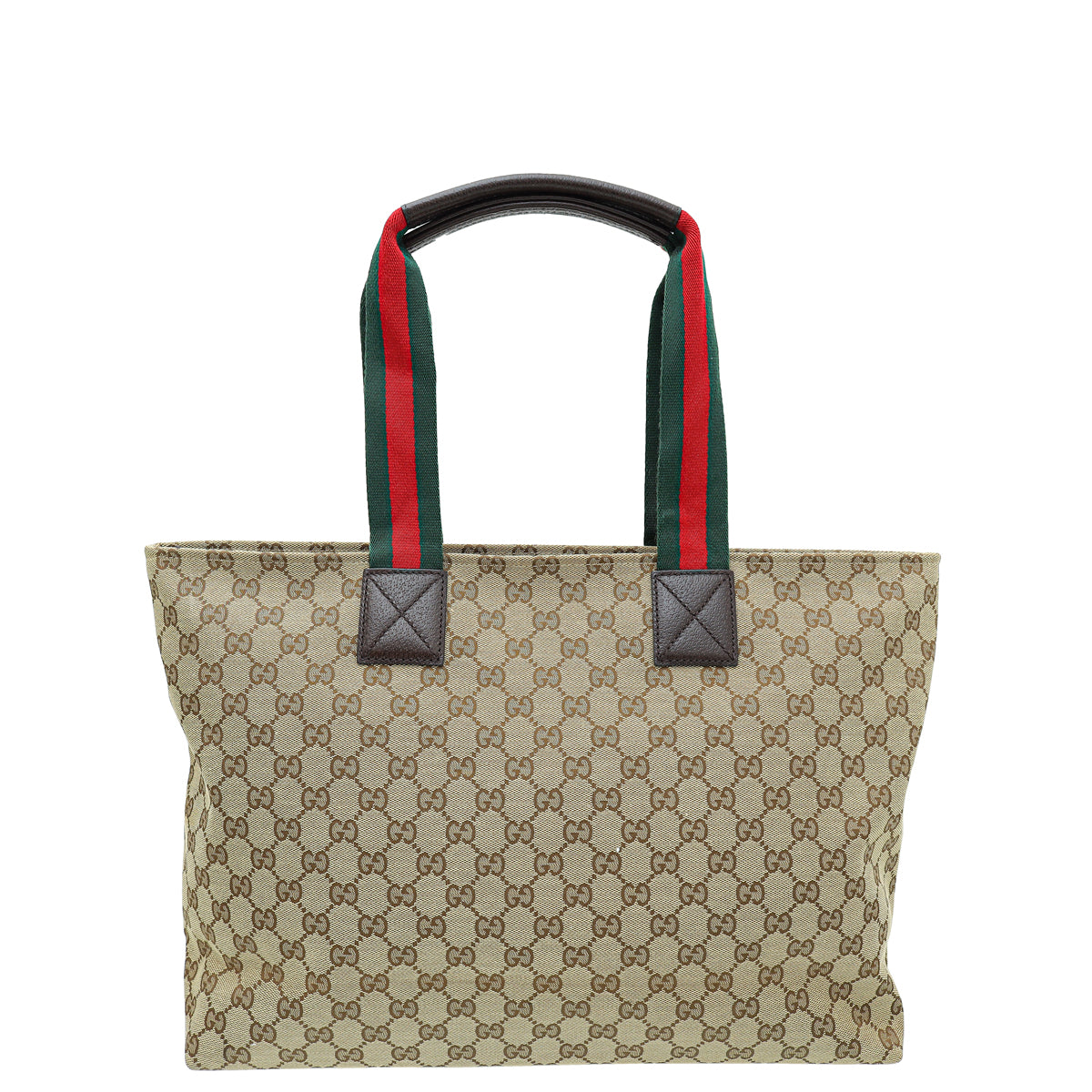 Gucci Ebony GG Web Diaper Large Tote Bag-Gucci-THE CLOSET