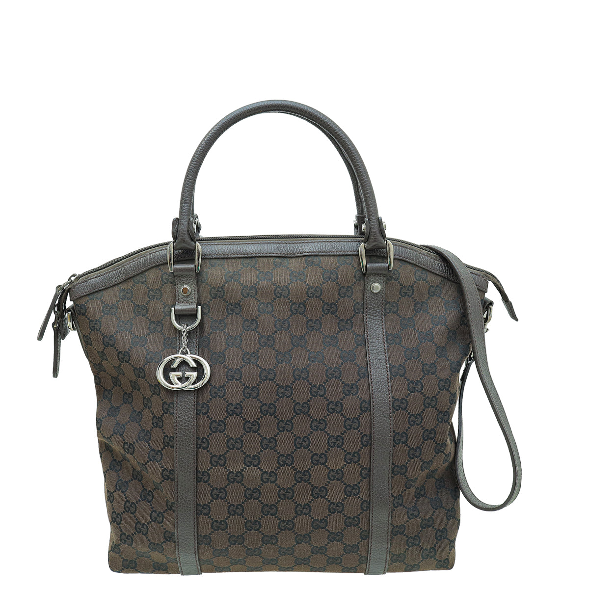 Gucci Chocolate GG Tote Large Bag-Gucci-THE CLOSET
