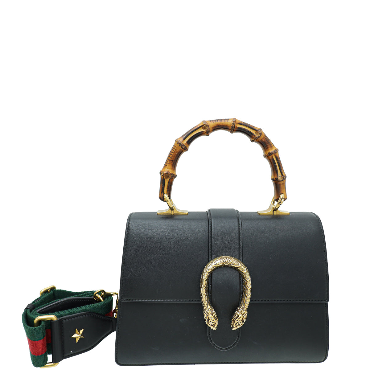 Gucci Black Dionysus Bamboo Top Handle Small Bag-Gucci-THE CLOSET