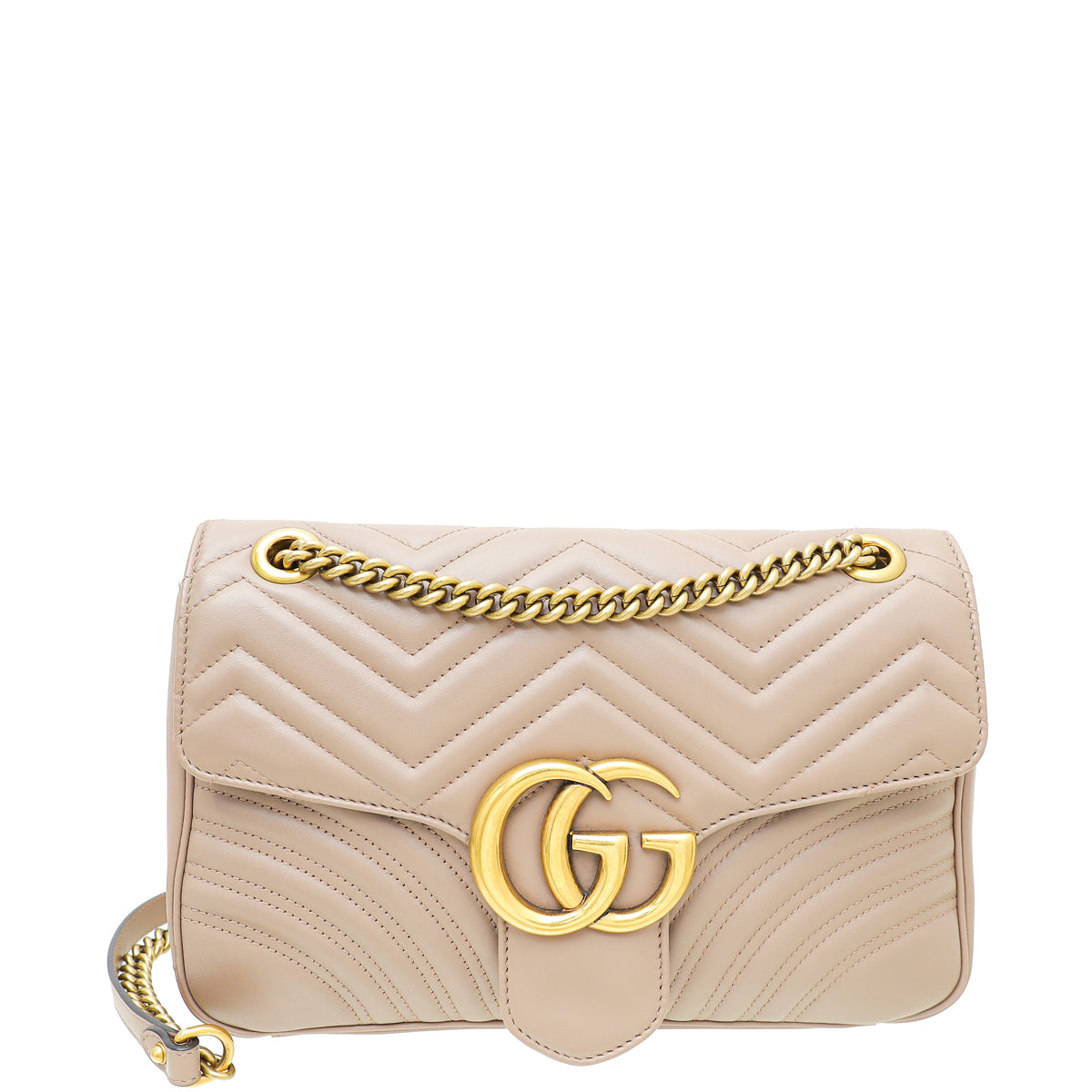 Gucci Dusty Pink GG Marmont Matelasse Medium Shoulder Bag