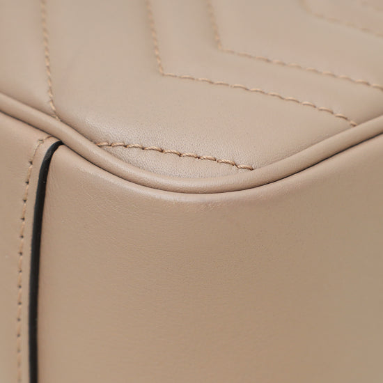 Gucci Dusty Pink GG Marmont Matelasse Medium Shoulder Bag