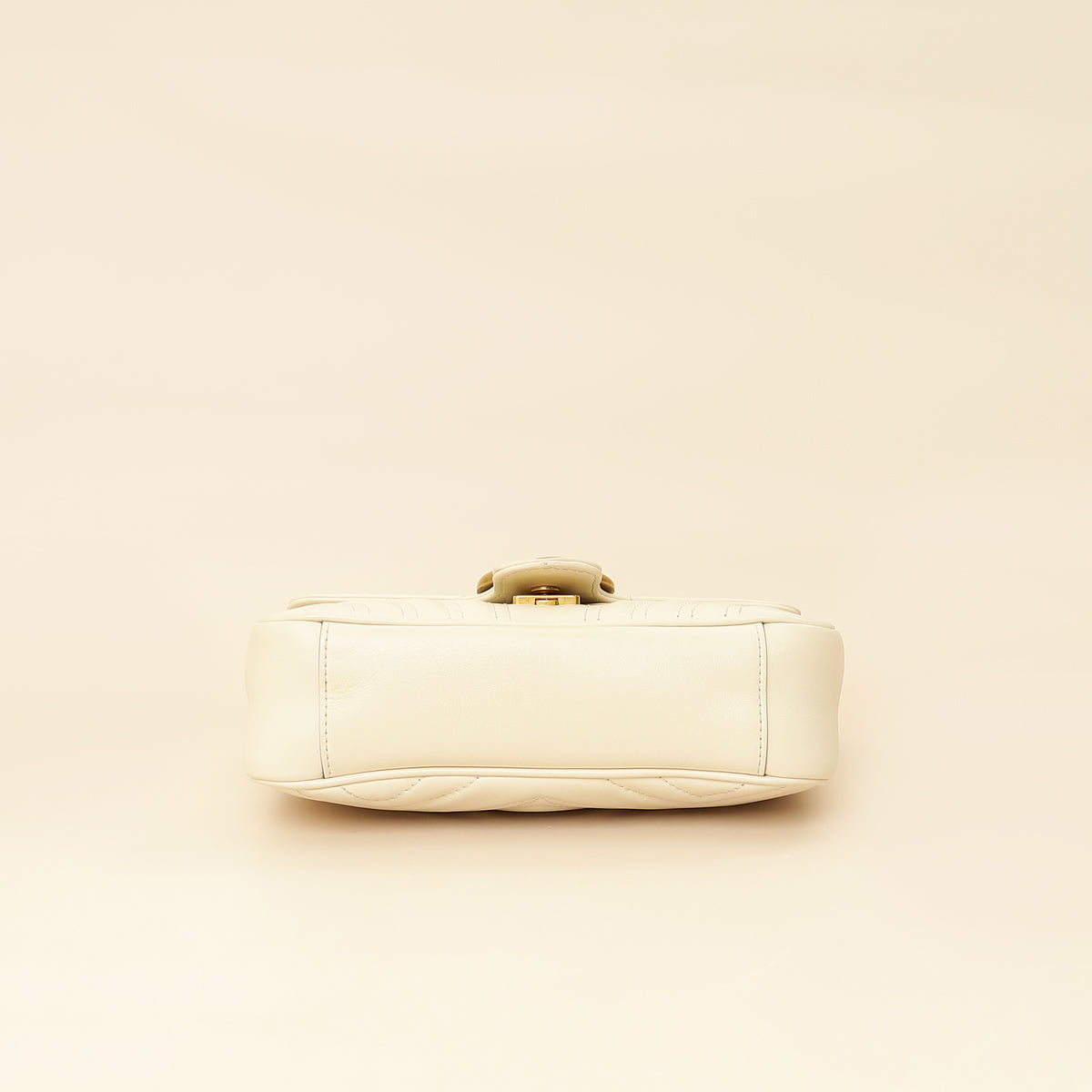 Gucci White Cream GG Marmont Small Shoulder Bag-Gucci-THE CLOSET