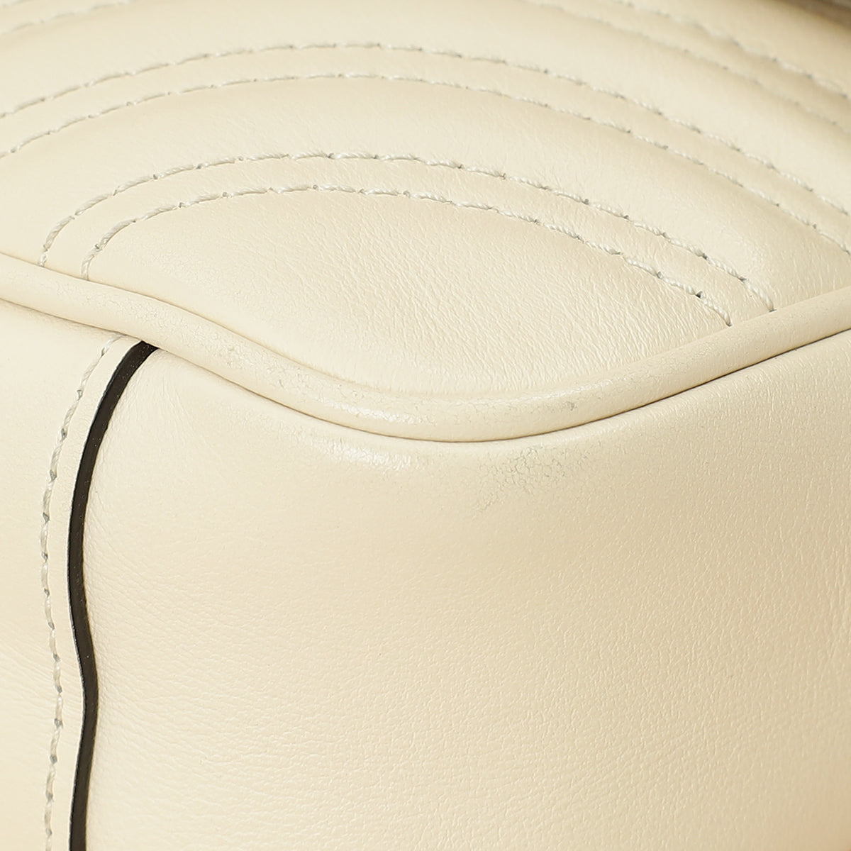 Gucci White Cream GG Marmont Small Shoulder Bag-Gucci-THE CLOSET