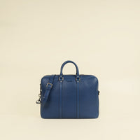 Gucci Blue Diamante Textured Briefcase