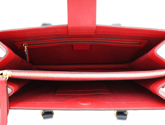 Gucci Bicolor GG Supreme Convertible Top Handle Bag