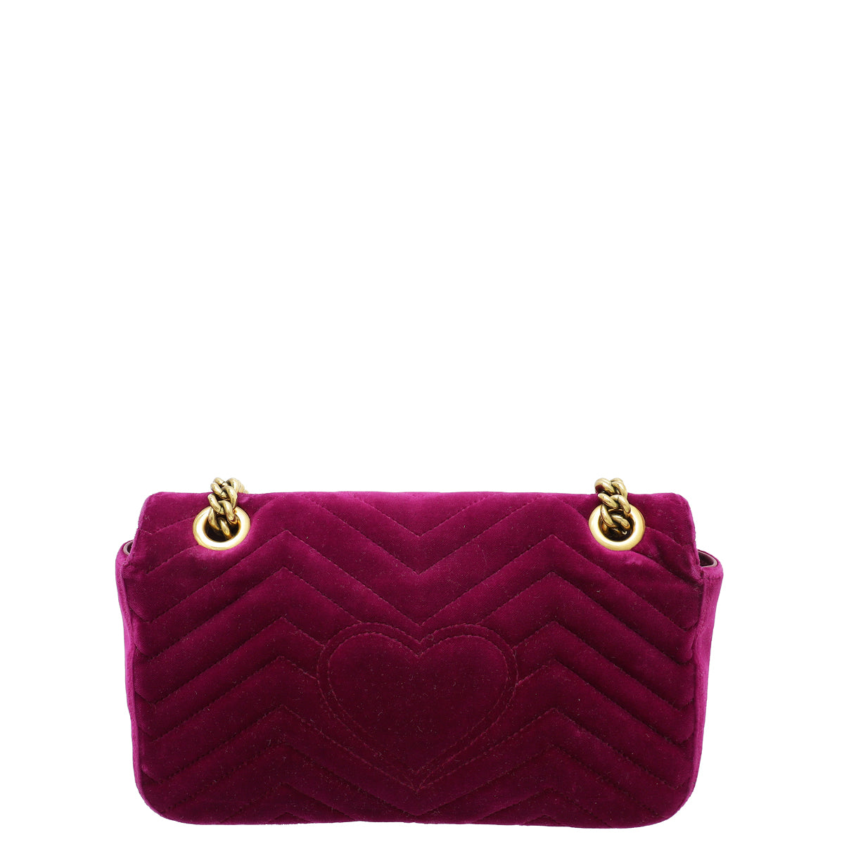Gucci Violet Velvet GG Marmont Small Bag-Gucci-THE CLOSET