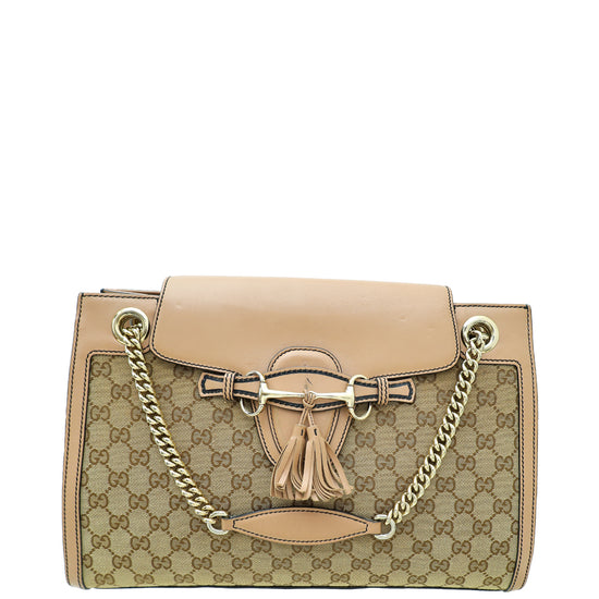 Gucci Bicolor GG Emily Large Bag