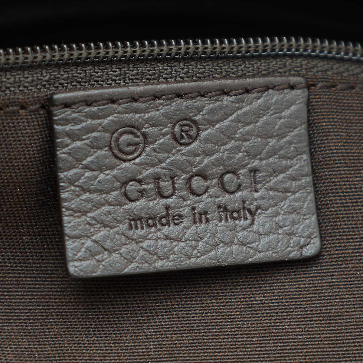 Gucci Brown Diamante Braided Satchel Bag