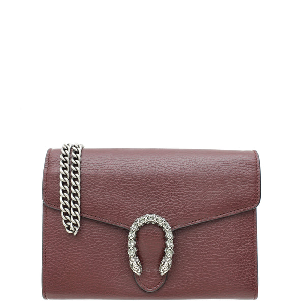 Gucci Maroon Dionysus Mini Shoulder Bag THE CLOSET