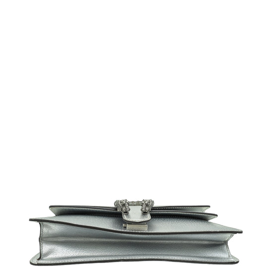 Gucci Metallic Silver Dionysus Small Shoulder Bag