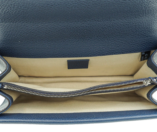 Gucci Navy Blue Dionysus Small Shoulder Bag