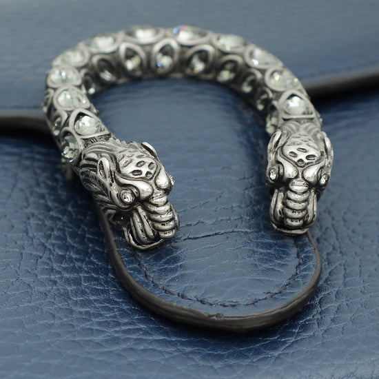 Gucci Navy Blue Dionysus Mini Chain Bag-Gucci-THE CLOSET