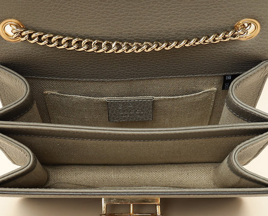 Gucci Grey Interlocking G Small Shoulder Bag-Gucci-THE CLOSET