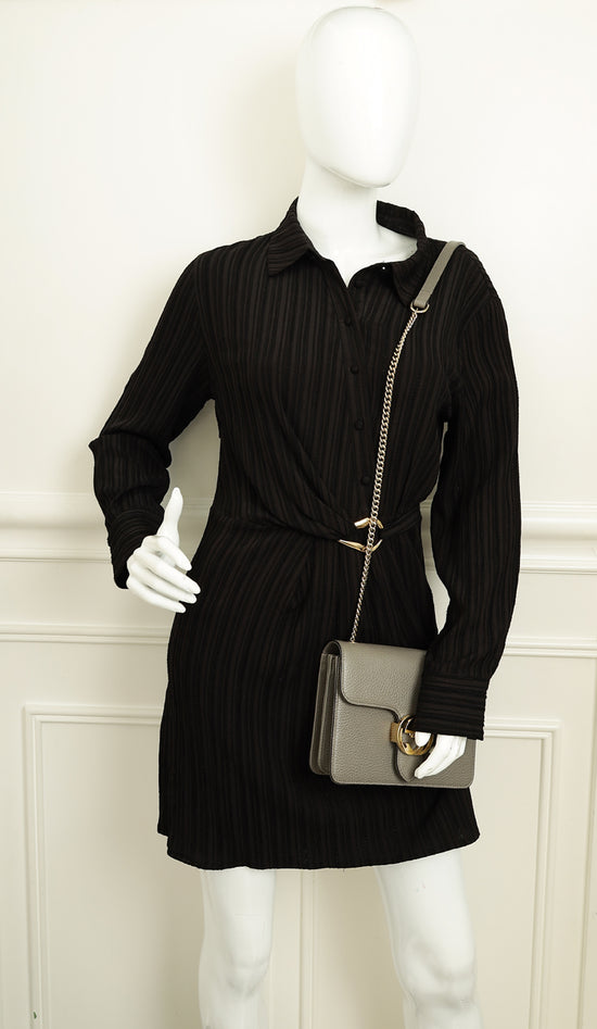 Gucci Grey Interlocking G Small Shoulder Bag-Gucci-THE CLOSET