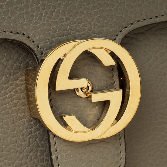 Gucci Grey Interlocking G Small Shoulder Bag-Gucci-THE CLOSET