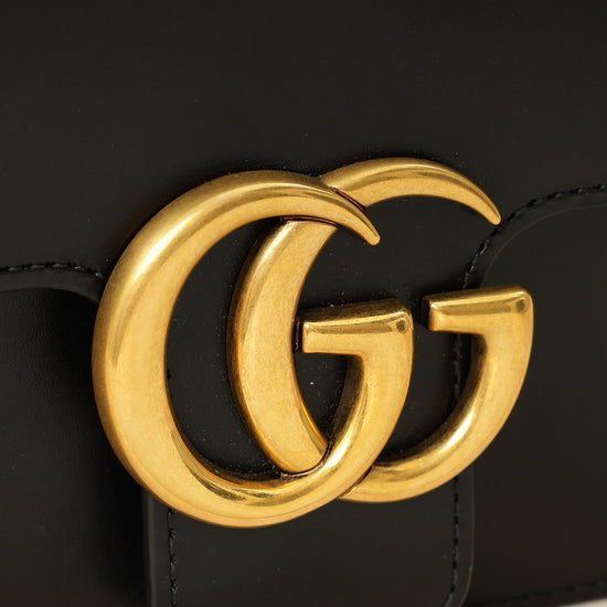 Gucci Black GG Marmont Small Shoulder Bag-Gucci-THE CLOSET
