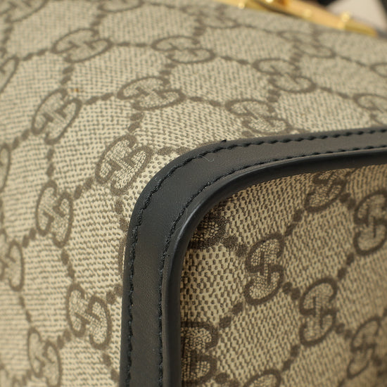Gucci Bicolor GG Supreme Padlock Tote Small Bag-Gucci-THE CLOSET