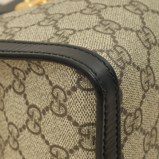 Gucci Bicolor GG Supreme Padlock Tote Small Bag-Gucci-THE CLOSET