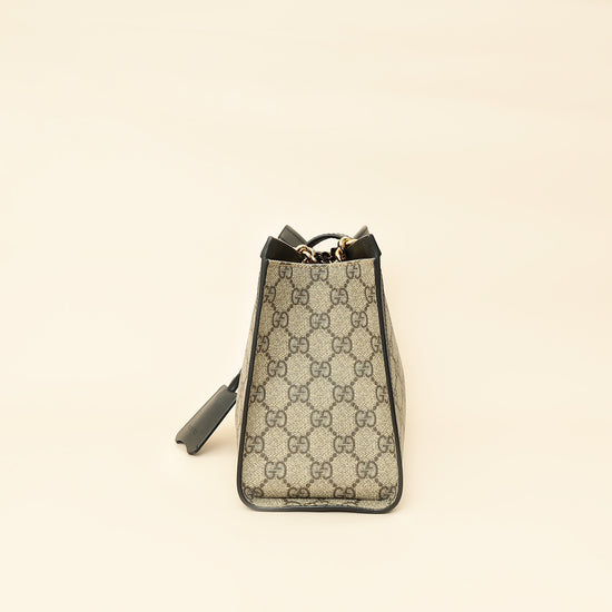 Gucci Bicolor GG Supreme Padlock Tote Small Bag-Gucci-THE CLOSET