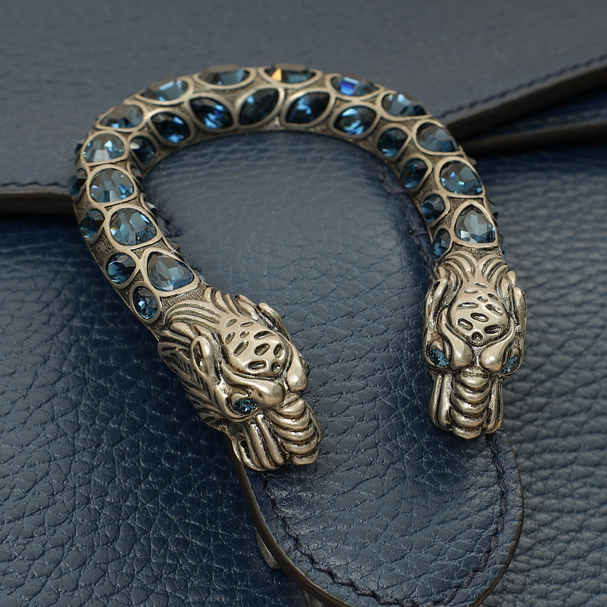 Gucci Navy Blue Dionysus Small Shoulder Bag-Gucci-THE CLOSET