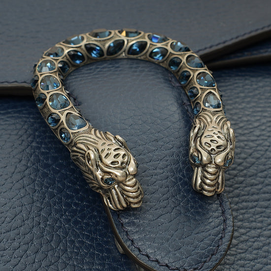 Gucci Navy Blue Dionysus Small Shoulder Bag-Gucci-THE CLOSET