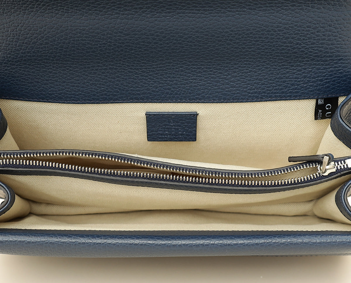Gucci Navy Blue Dionysus Small Shoulder Bag-Gucci-THE CLOSET