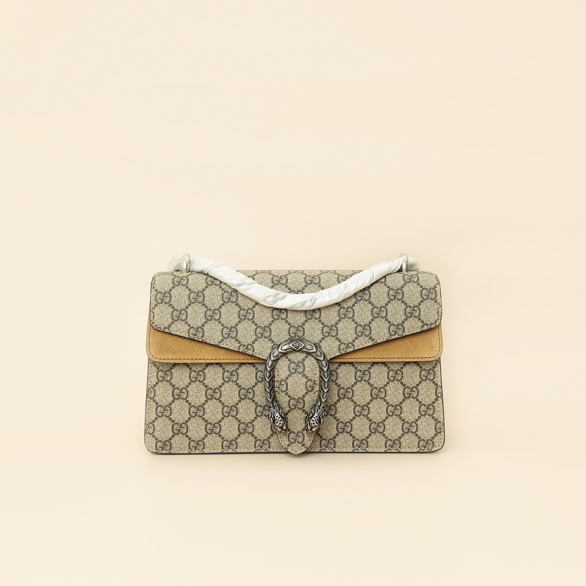 Gucci Ebony GG Supreme Dionysus Small Shoulder Bag-Gucci-THE CLOSET