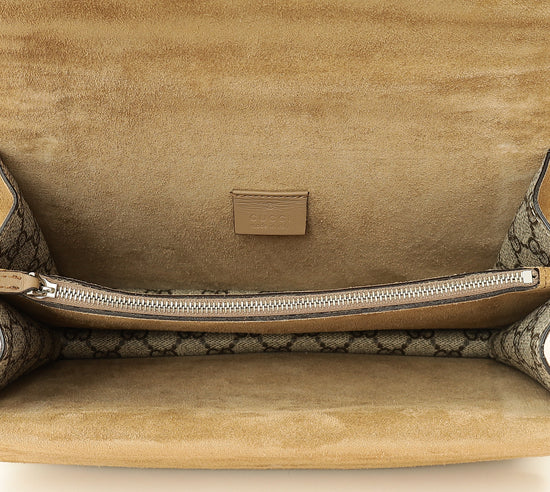 Gucci Ebony GG Supreme Dionysus Small Shoulder Bag-Gucci-THE CLOSET