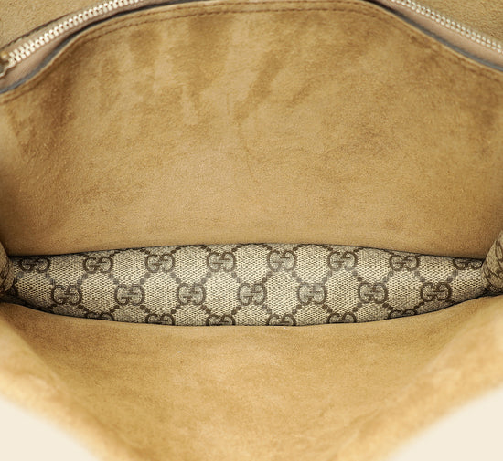 Gucci Ebony GG Supreme Dionysus Small Shoulder Bag-Gucci-THE CLOSET