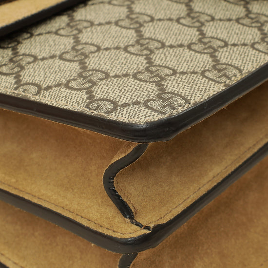 Gucci Ebony GG Supreme Dionysus Small Shoulder Bag-Gucci-THE CLOSET